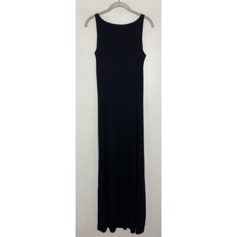 LAUREN Ralph Lauren Women Sleeveless Black Classic Knit Maxi Dress Size S New - Picture 5 of 5